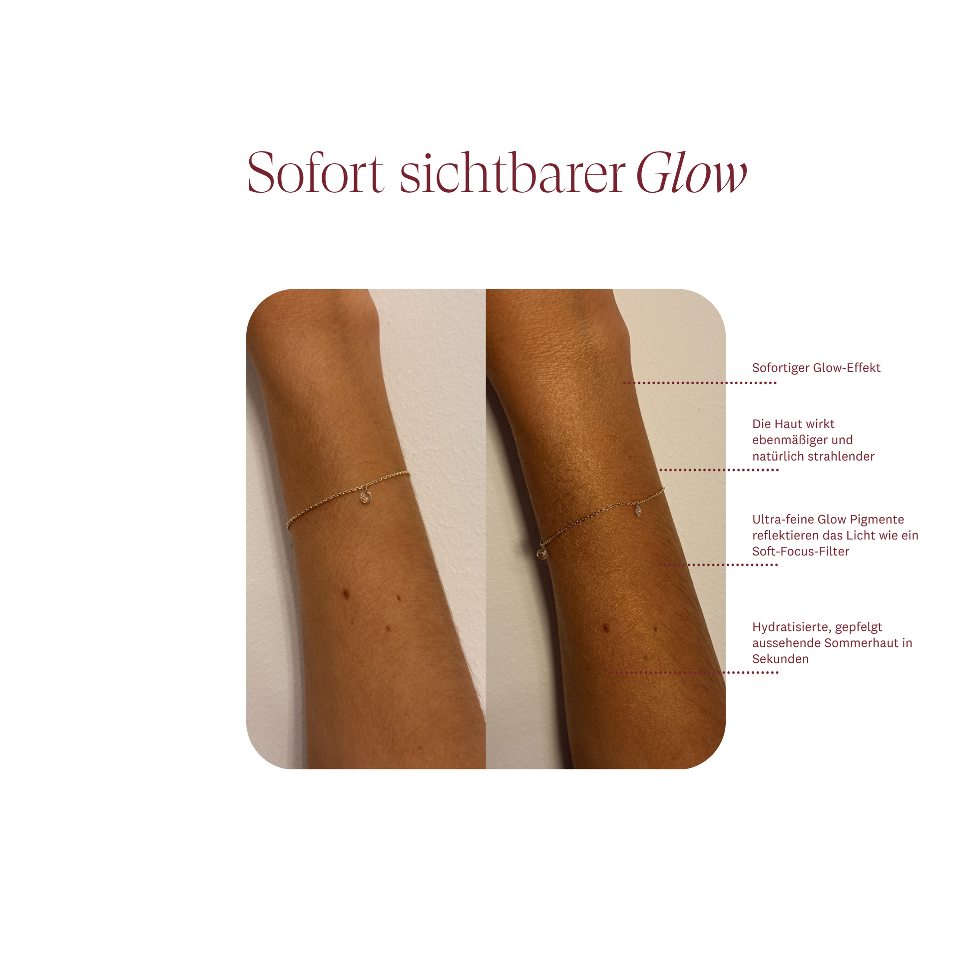 The Glow Body Serum – Before/After