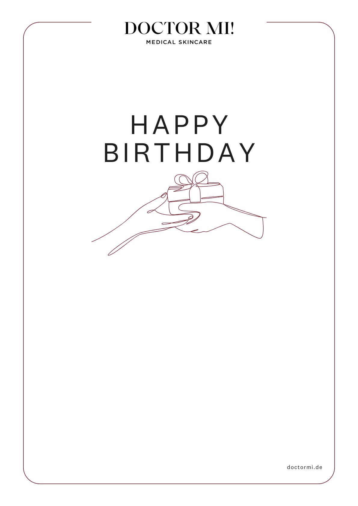 Gutschein Happy Birthday